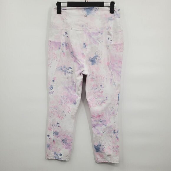 RBX High Waisted Floral Print Leggings Women Size Large Casual Athletic - Picture 1 of 10